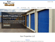 Tablet Screenshot of karrproperties.com